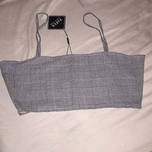 Zaful New! Plaid crop top!!